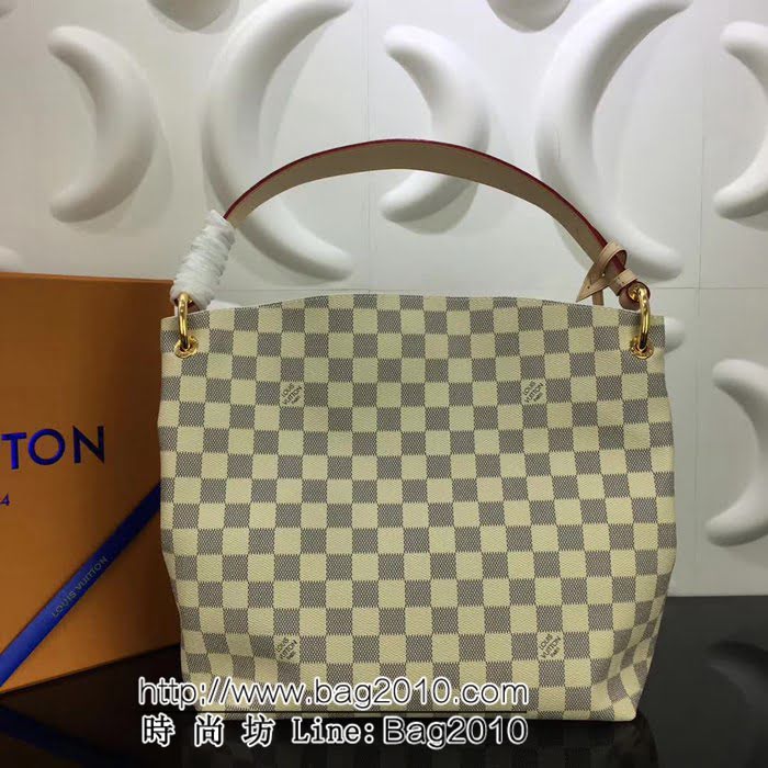 路易威登LV頂級原單 M43701 白格原廠monogram帆布 購物包 YDH1368